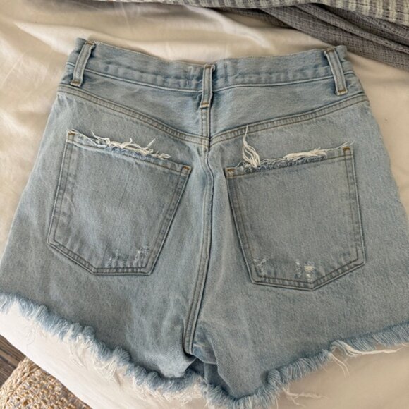 Agolde High Rise Button Fly Shorts - Picture 4 of 4